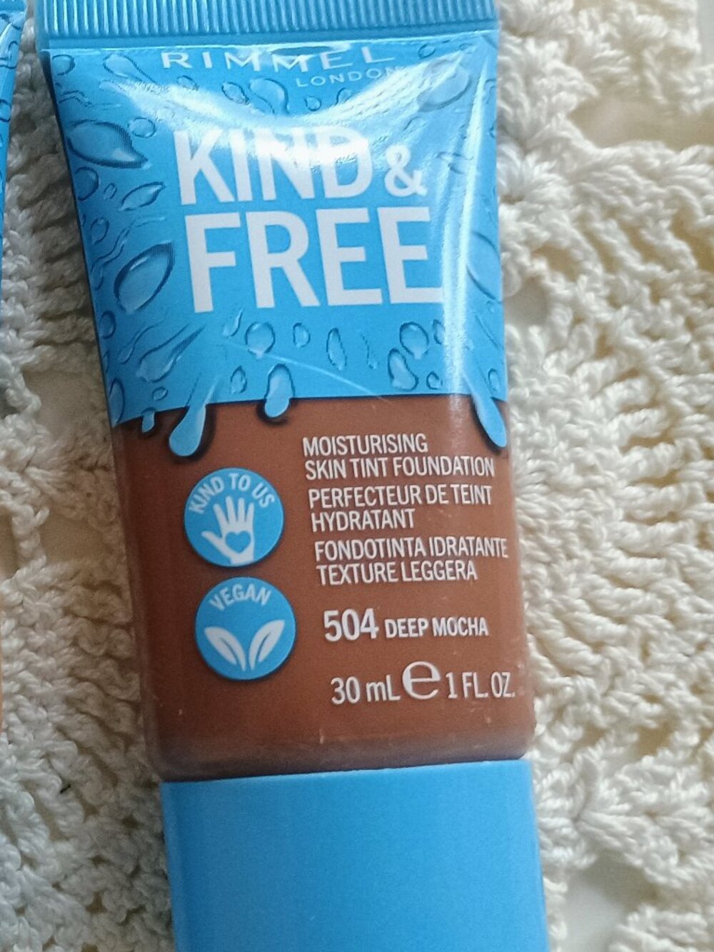 3/$20💗 BEAUTY CLEARANCE 💗RIMMEL Kind & Free Moisturising Tint Foundation # 504